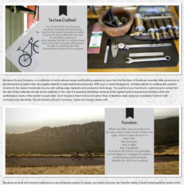 Alchemy Bicycle Co. website