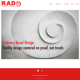 Rad Research + Design website